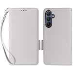 Samsung Galaxy A16 5G / A16 4G-skal med handledsrem, plånboksfodral i PU-läder med litchitextur