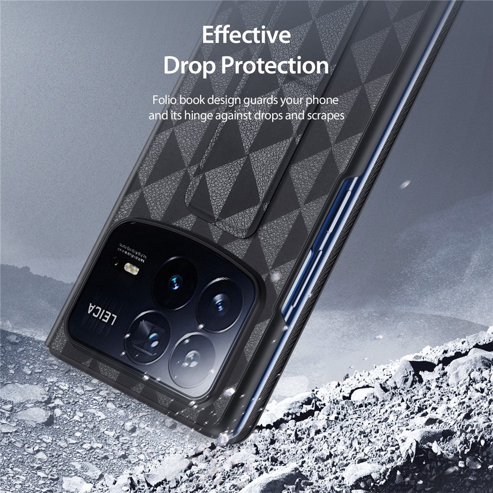 DUX DUCIS Fitt Series för Xiaomi Mix Fold 4 5G Läderfodral med Korthållare