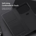 DUX DUCIS Fitt Series för Xiaomi Mix Fold 4 5G Läderfodral med Korthållare