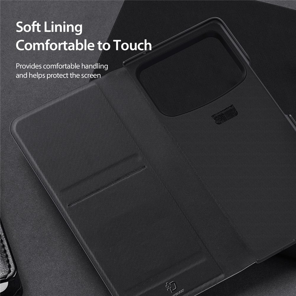 DUX DUCIS Fitt Series för Xiaomi Mix Fold 4 5G Läderfodral med Korthållare