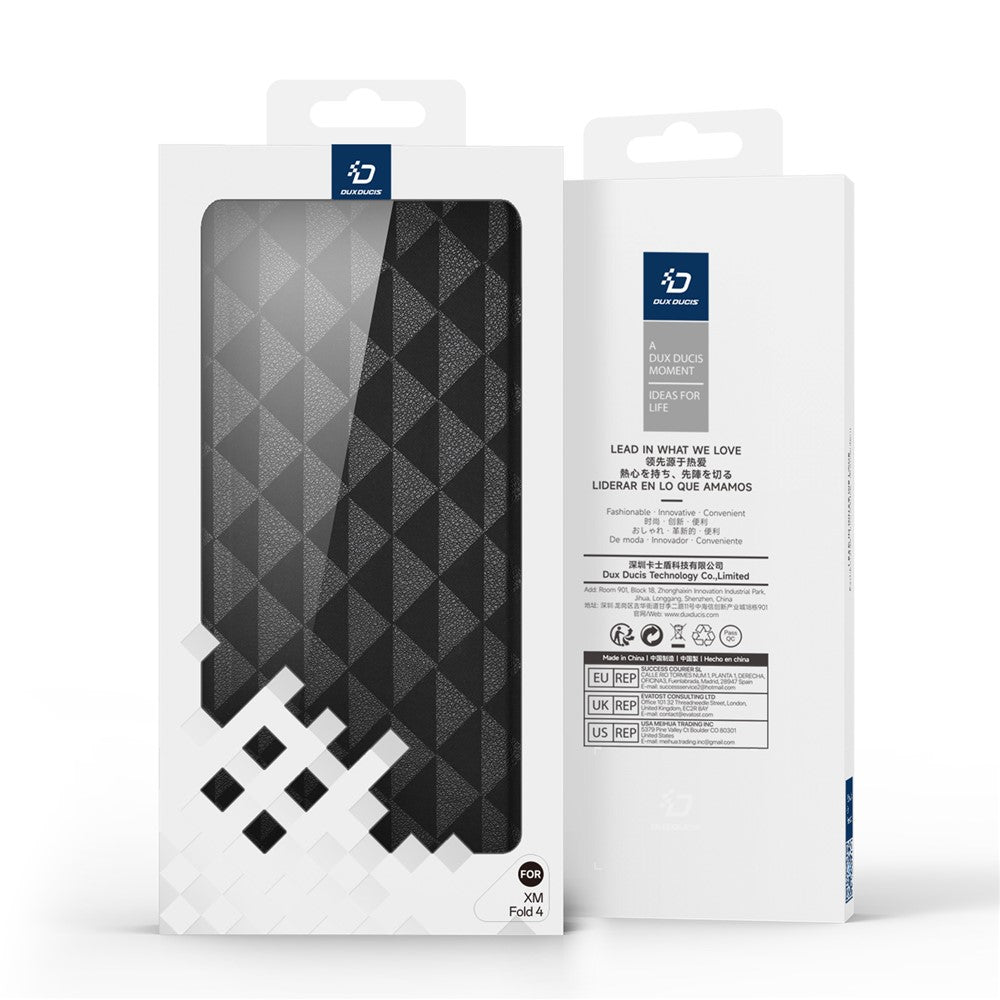 DUX DUCIS Fitt Series för Xiaomi Mix Fold 4 5G Läderfodral med Korthållare