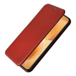 For Xiaomi 14T Pro Case Carbon Fiber Texture Drop-Proof PU Leather Phone Cover