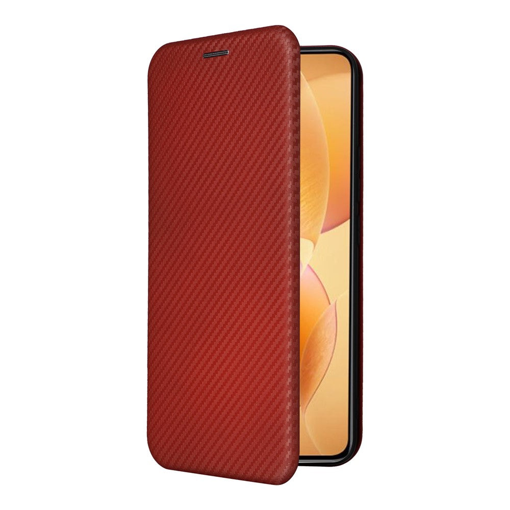 For Xiaomi 14T Pro Case Carbon Fiber Texture Drop-Proof PU Leather Phone Cover