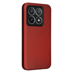 For Xiaomi 14T Pro Case Carbon Fiber Texture Drop-Proof PU Leather Phone Cover