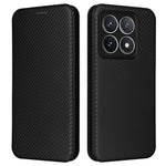 For Xiaomi 14T Pro Case Carbon Fiber Texture Drop-Proof PU Leather Phone Cover