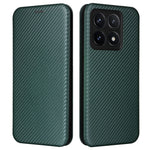 For Xiaomi 14T Case Carbon Fiber Texture Drop-Proof PU Leather Phone Cover