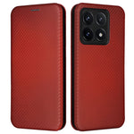 For Xiaomi 14T Case Carbon Fiber Texture Drop-Proof PU Leather Phone Cover
