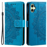 Til Samsung Galaxy A06 4G Etui Præget Totem PU Læder Pung Stativ Telefon Cover