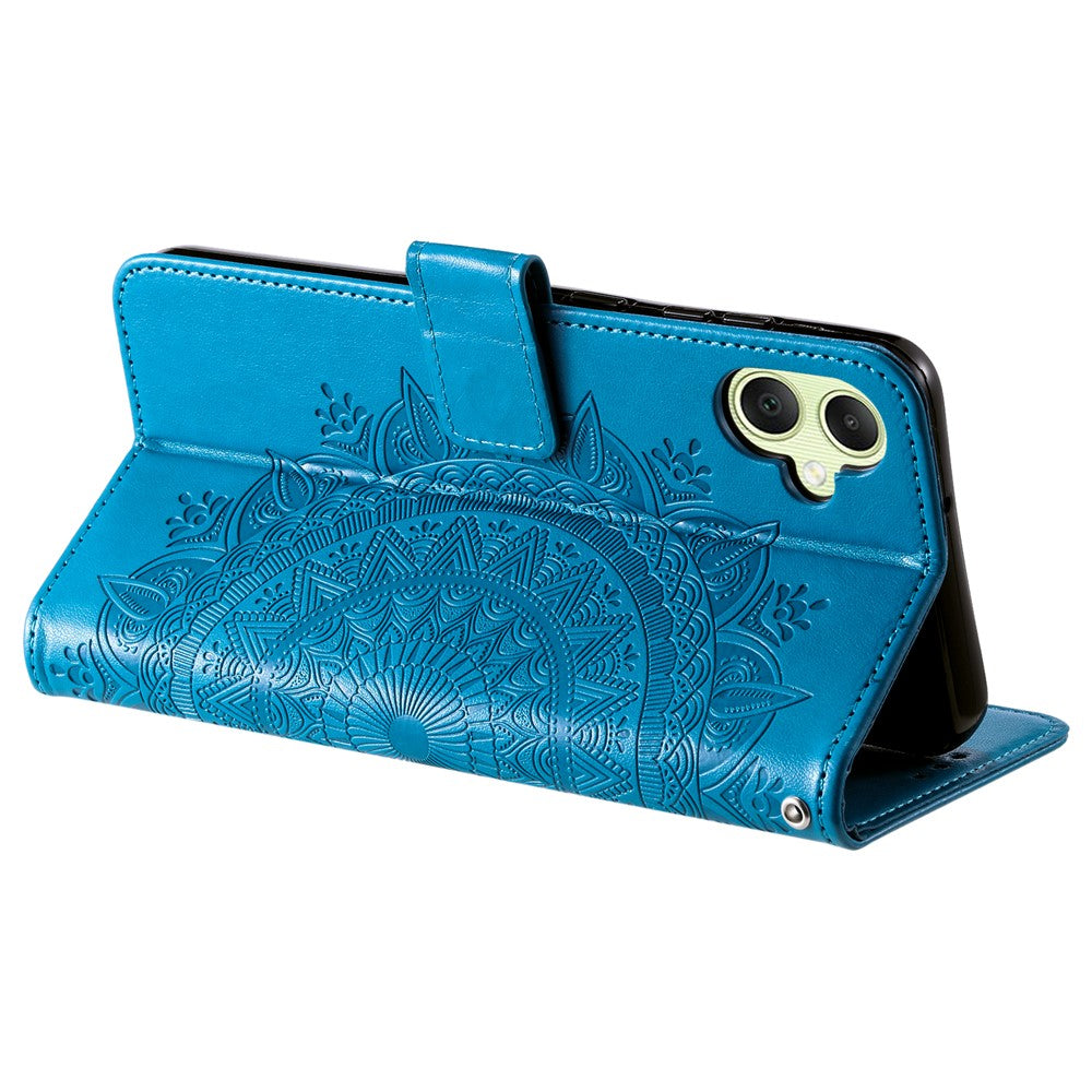 Til Samsung Galaxy A06 4G Etui Præget Totem PU Læder Pung Stativ Telefon Cover