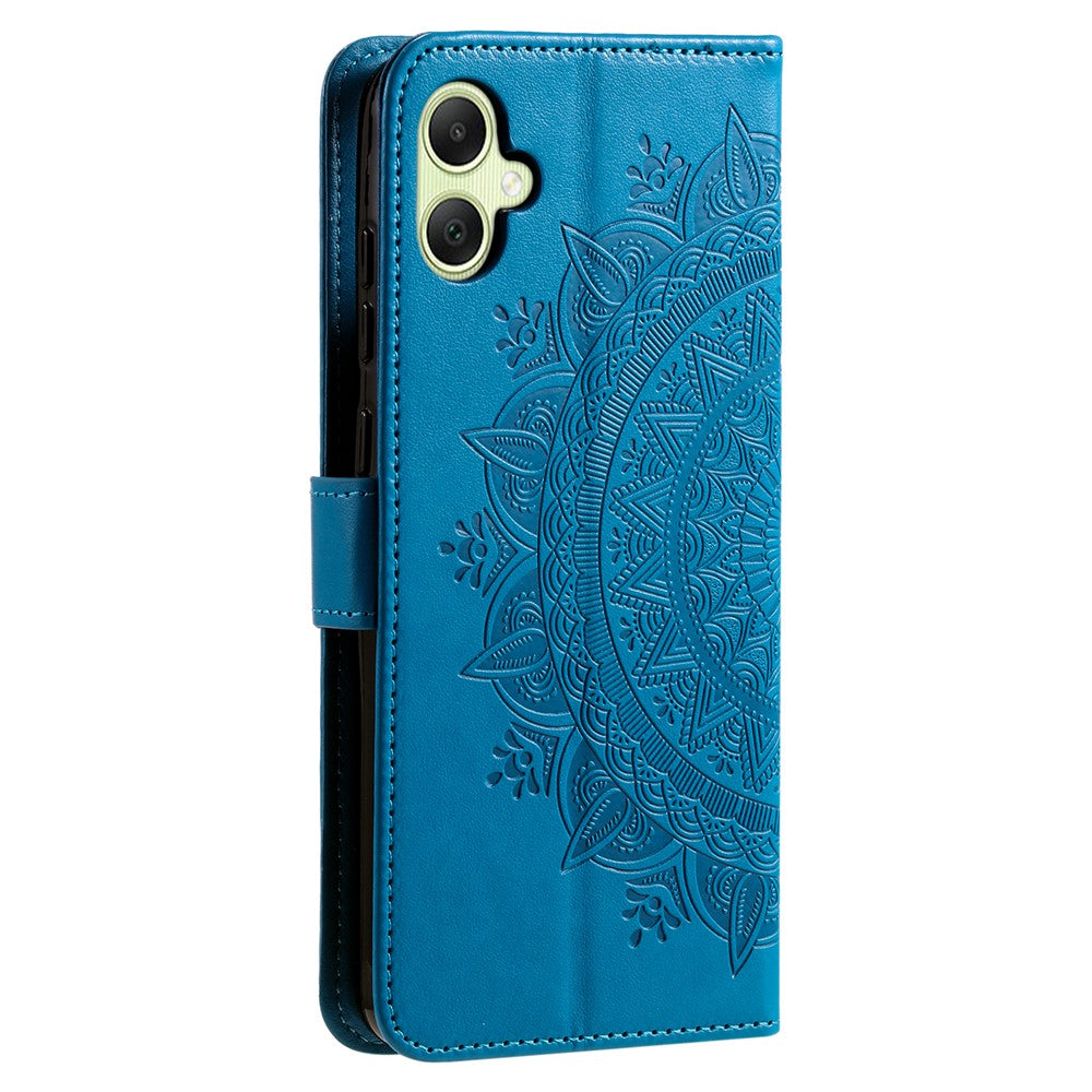 Til Samsung Galaxy A06 4G Etui Præget Totem PU Læder Pung Stativ Telefon Cover