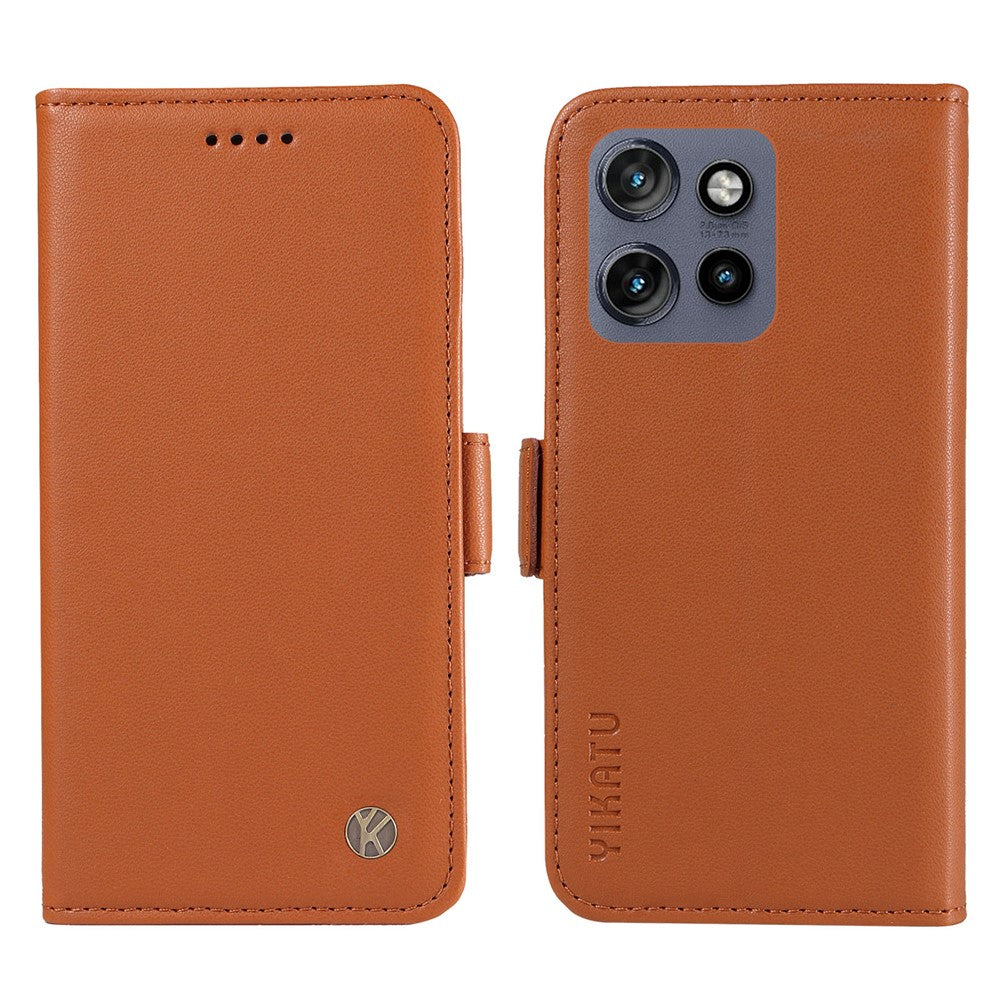 YIKATU YK-003 För Motorola Edge 60 Neo 5G / Edge 50 Neo 5G / Moto S50 5G / ThinkPhone 25 5G Fodral Plånboksfodral Lädermobilfodral Sidospänne