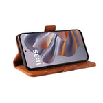 YIKATU YK-003 För Motorola Edge 60 Neo 5G / Edge 50 Neo 5G / Moto S50 5G / ThinkPhone 25 5G Fodral Plånboksfodral Lädermobilfodral Sidospänne