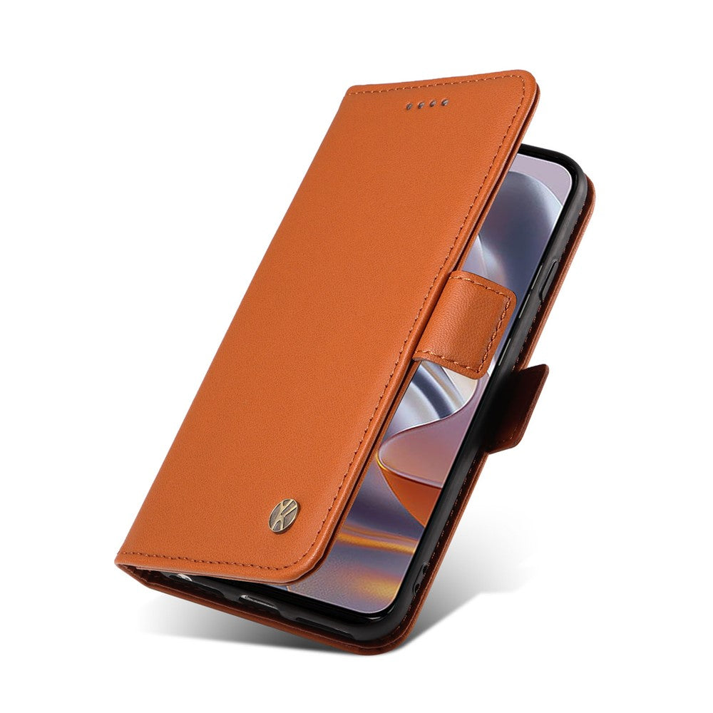 YIKATU YK-003 För Motorola Edge 60 Neo 5G / Edge 50 Neo 5G / Moto S50 5G / ThinkPhone 25 5G Fodral Plånboksfodral Lädermobilfodral Sidospänne