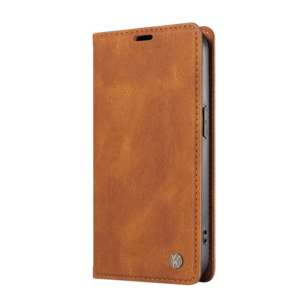 YIKATU YK-004 til Motorola Edge 60 Neo 5G / Edge 50 Neo 5G / Moto S50 5G / ThinkPhone 25 5G Etui Læder Skin-Touch Telefoncover Magnetisk Selvansugende