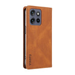 YIKATU YK-004 til Motorola Edge 60 Neo 5G / Edge 50 Neo 5G / Moto S50 5G / ThinkPhone 25 5G Etui Læder Skin-Touch Telefoncover Magnetisk Selvansugende