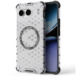 For OnePlus Nord 4 Magnetic Case Honeycomb Design TPU+PC Phone Cover