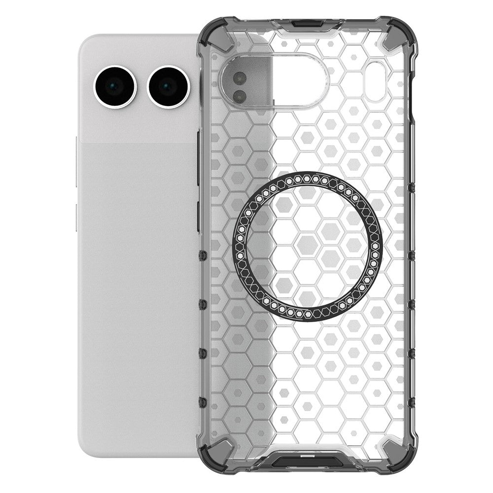 For OnePlus Nord 4 Magnetic Case Honeycomb Design TPU+PC Phone Cover