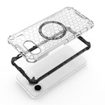 For OnePlus Nord 4 Magnetic Case Honeycomb Design TPU+PC Phone Cover