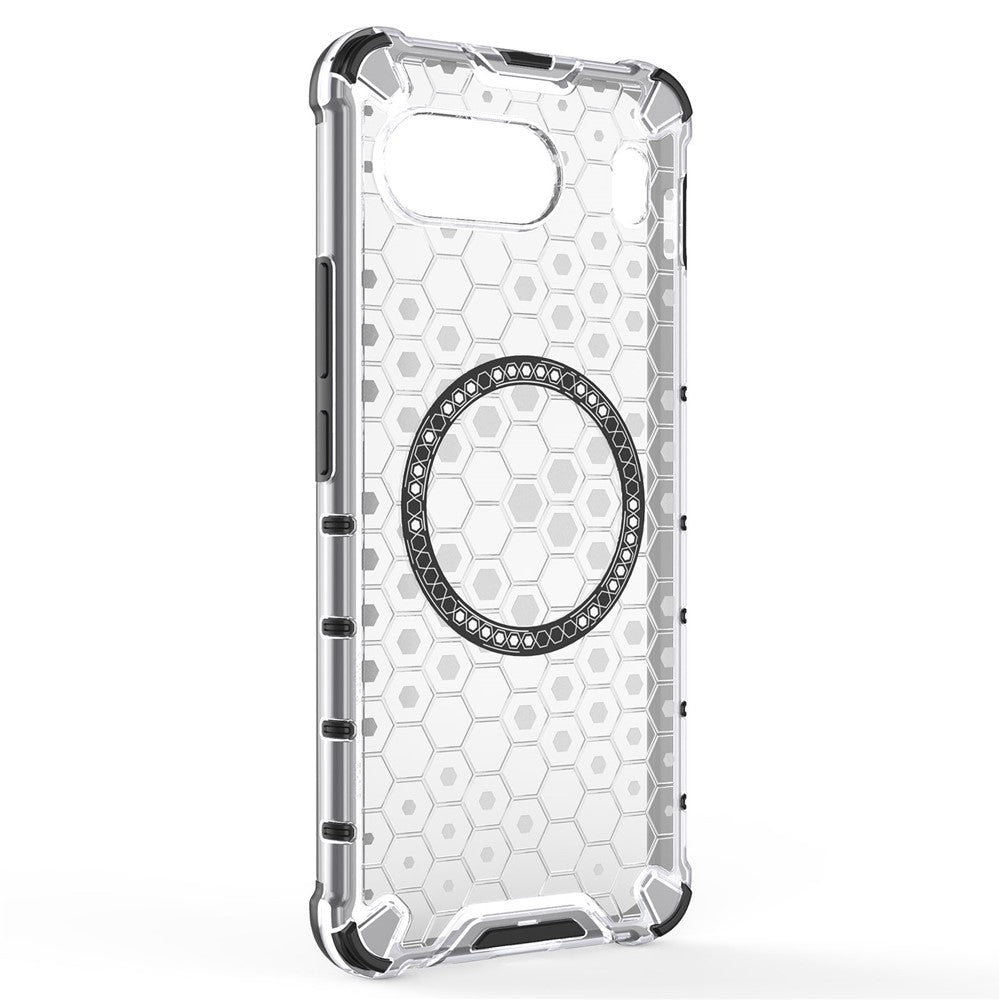 For OnePlus Nord 4 Magnetic Case Honeycomb Design TPU+PC Phone Cover