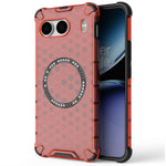 For OnePlus Nord 4 Magnetic Case Honeycomb Design TPU+PC Phone Cover