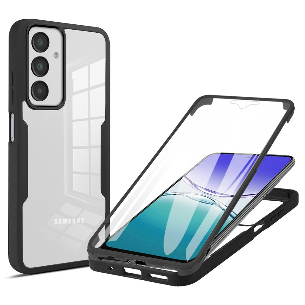 For Samsung Galaxy A18 5G / A18 4G / A17 5G / A17 4G / A16 5G / A16 4G Case Acrylic+TPU Clear Phone Cover with PET Screen Film