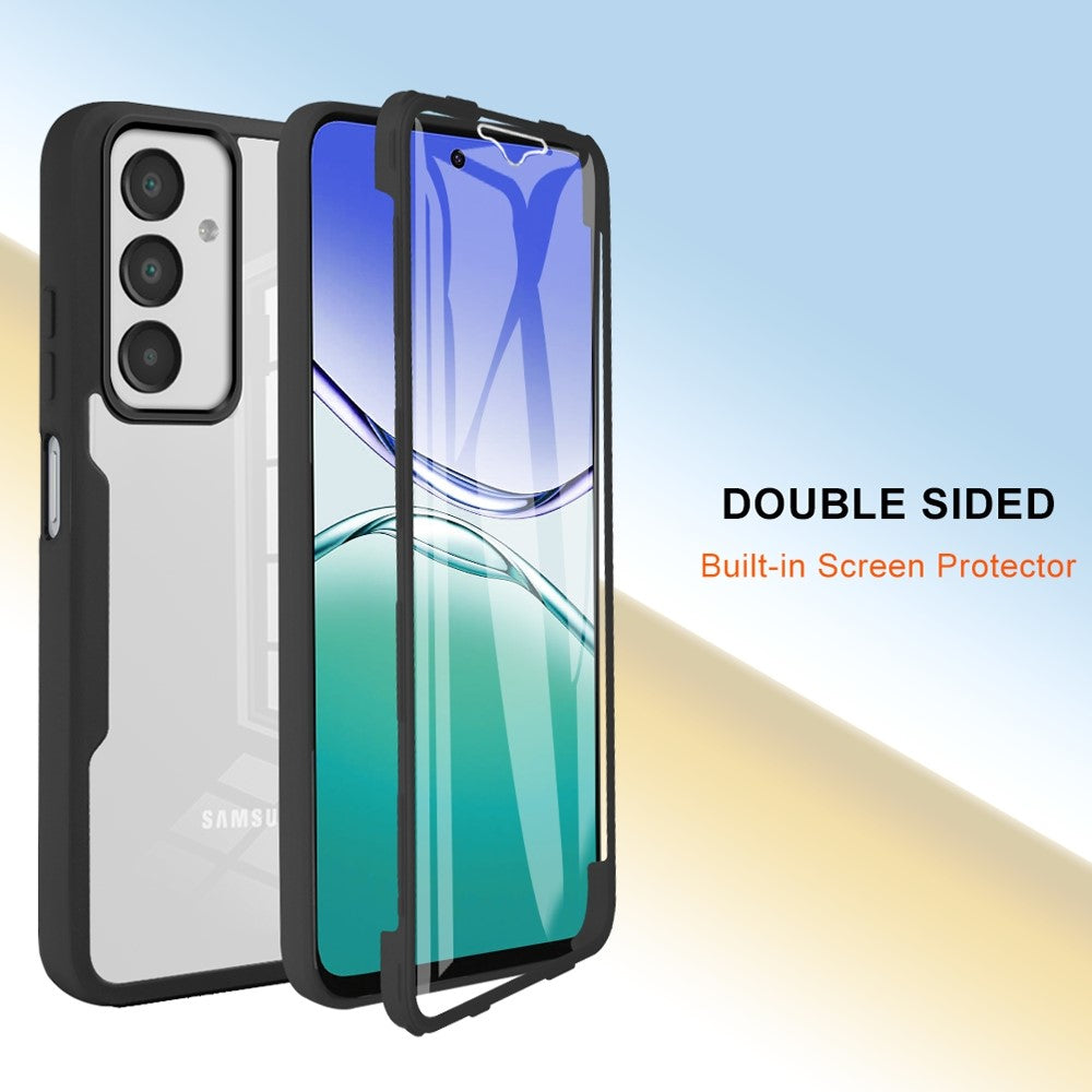 For Samsung Galaxy A18 5G / A18 4G / A17 5G / A17 4G / A16 5G / A16 4G Case Acrylic+TPU Clear Phone Cover with PET Screen Film