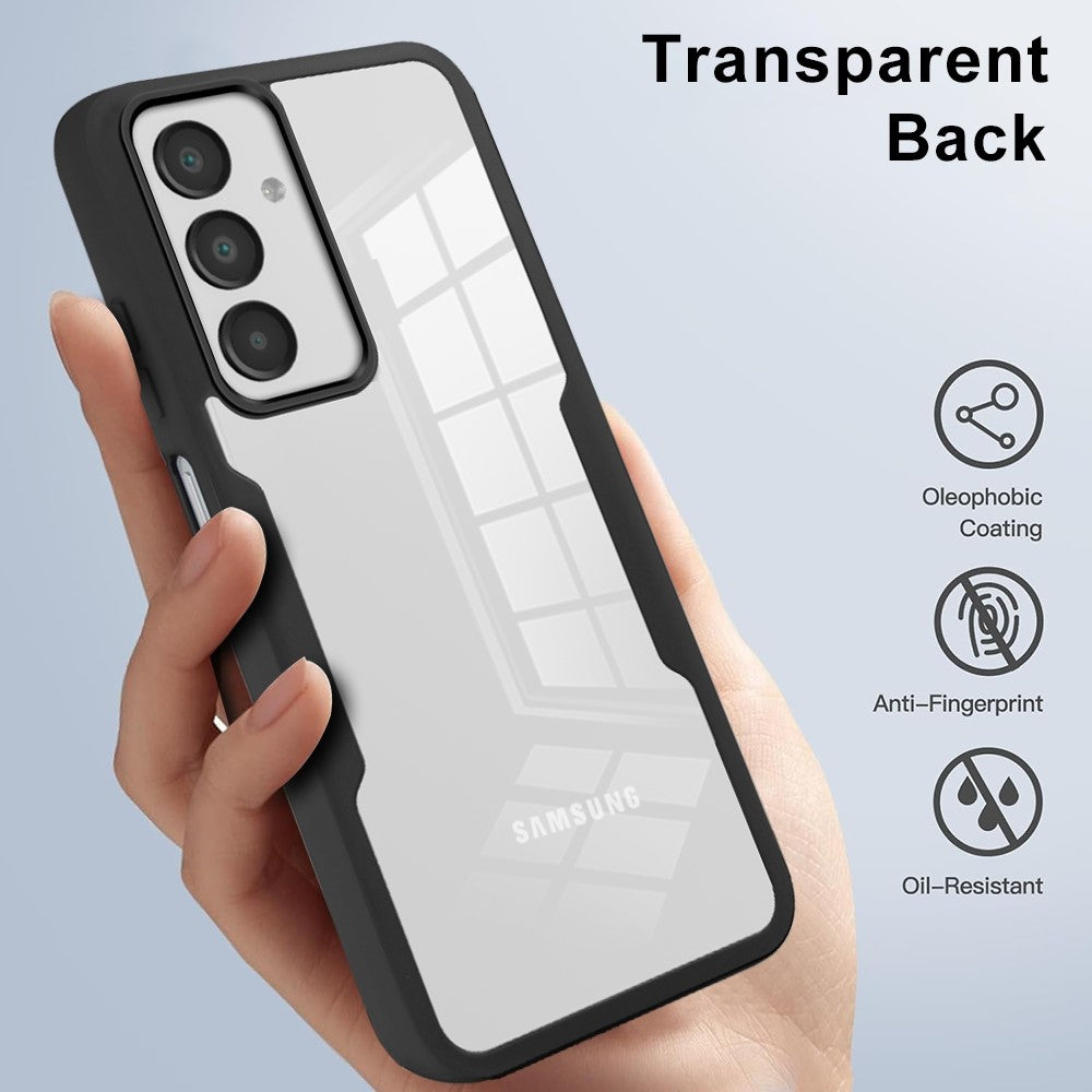 For Samsung Galaxy A18 5G / A18 4G / A17 5G / A17 4G / A16 5G / A16 4G Case Acrylic+TPU Clear Phone Cover with PET Screen Film