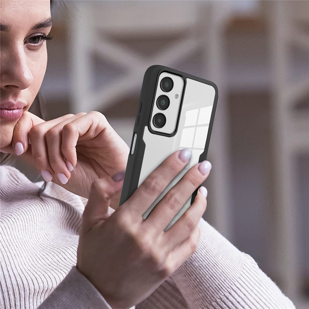 For Samsung Galaxy A18 5G / A18 4G / A17 5G / A17 4G / A16 5G / A16 4G Case Acrylic+TPU Clear Phone Cover with PET Screen Film