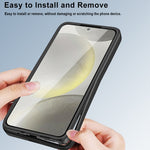 Til Samsung Galaxy A06 4G cover akryl+TPU transparent telefoncover med PET-skærmfilm