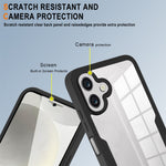 Til Samsung Galaxy A06 4G cover akryl+TPU transparent telefoncover med PET-skærmfilm