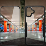Til Samsung Galaxy A06 4G cover akryl+TPU transparent telefoncover med PET-skærmfilm