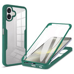 Til Samsung Galaxy A06 4G cover akryl+TPU transparent telefoncover med PET-skærmfilm