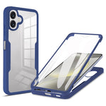 Til Samsung Galaxy A06 4G cover akryl+TPU transparent telefoncover med PET-skærmfilm
