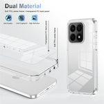 For Honor X8b 4G Clear Phone Case TPU PC Anti-Slip Drop-Proof Back Cover