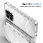 For Honor X8b 4G Clear Phone Case TPU PC Anti-Slip Drop-Proof Back Cover