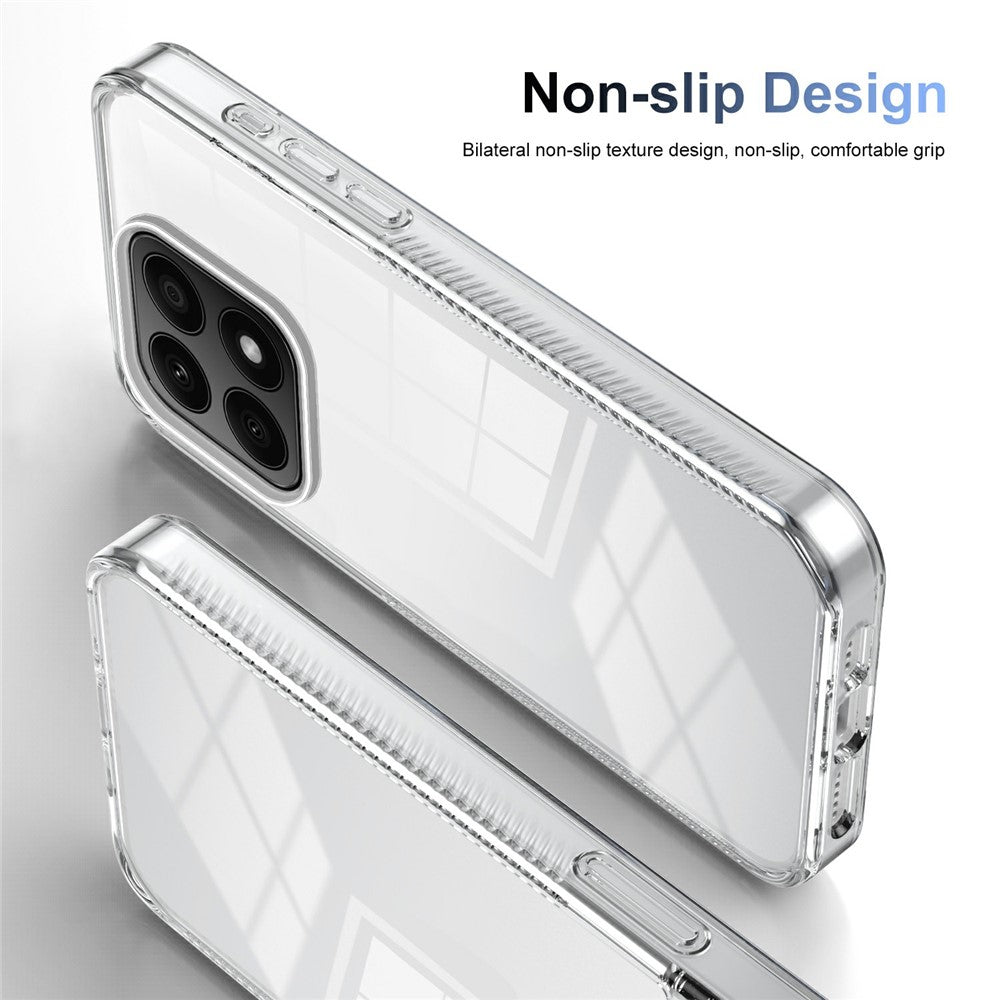 For Honor X8b 4G Clear Phone Case TPU PC Anti-Slip Drop-Proof Back Cover