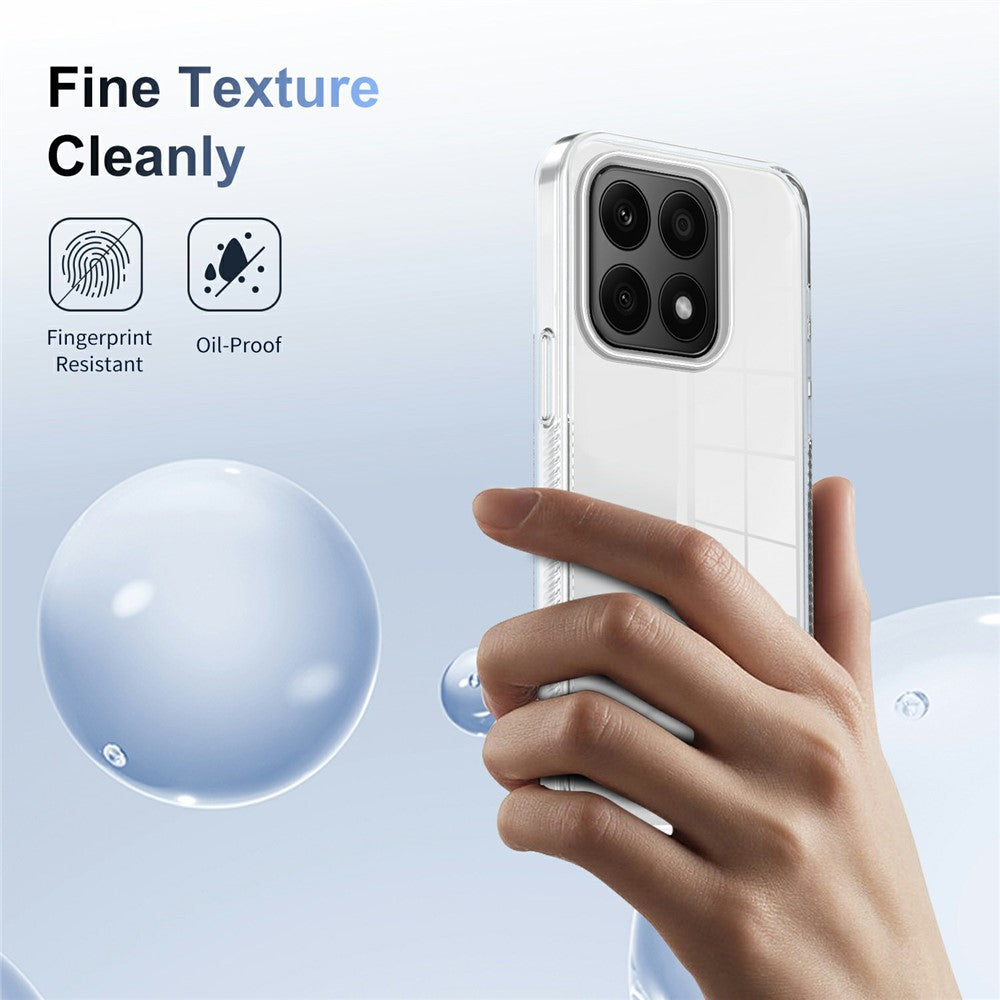 For Honor X8b 4G Clear Phone Case TPU PC Anti-Slip Drop-Proof Back Cover