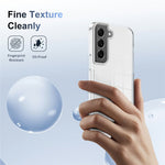 For Samsung Galaxy S22 5G Clear Phone Case TPU PC Anti-Slip Drop-Proof Back Cover
