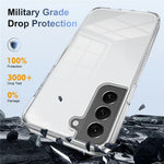 For Samsung Galaxy S22 5G Clear Phone Case TPU PC Anti-Slip Drop-Proof Back Cover