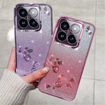 KADEM For Xiaomi 14T Pro Case Flower TPU Flexible Gradient Phone Cover
