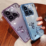 KADEM For Xiaomi 14T Pro Case Flower TPU Flexible Gradient Phone Cover