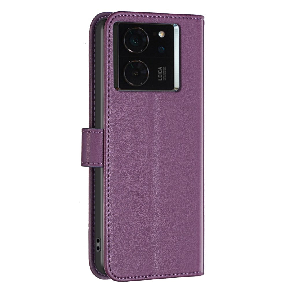 BINFEN COLOR BF17 For Xiaomi 14T Pro Case Wallet Folio Flip Leather Cover