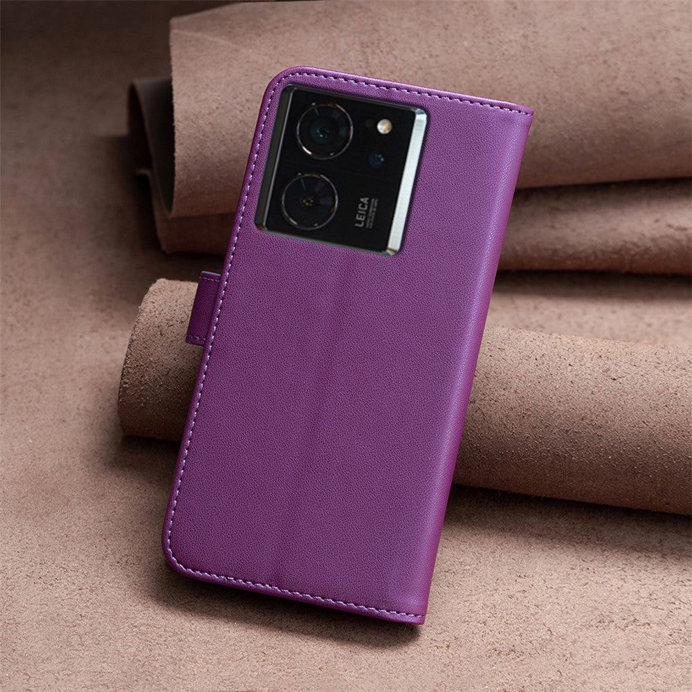 BINFEN COLOR BF17 För Xiaomi 14T Pro Plånboksfodral Flip Läderfodral