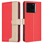 BINFEN COLOR BF33 for Xiaomi 14T Pro Leather Case Splicing Color RFID Blocking