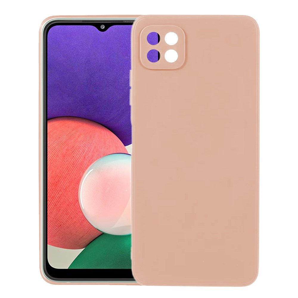 KALEBOL KLB-TPU003 For Samsung Galaxy A22 5G (EU) / (US) Case Anti-Scratch Solid Color TPU Phone Cover