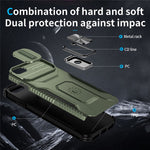 For iPhone SE (2022) / SE (2020) / 8 / 7 / 6s / 6 Case Camshield Kickstand TPU+PC Anti-Slip Phone Cover