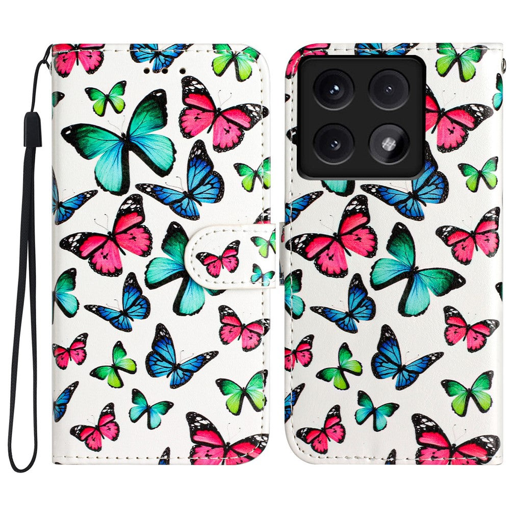 For Xiaomi 14T Wallet Case Printed Pattern Design Leather Phone Cover