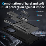 Samsung Galaxy S23 Ultra Skal Camshield Stöd TPU+PC Halkfritt Mobilskal