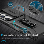 Samsung Galaxy S23 Ultra Skal Camshield Stöd TPU+PC Halkfritt Mobilskal