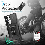 Samsung Galaxy S23 Ultra Skal Camshield Stöd TPU+PC Halkfritt Mobilskal
